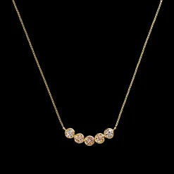 2 Carat Desert Diamond Curved Bar Necklace