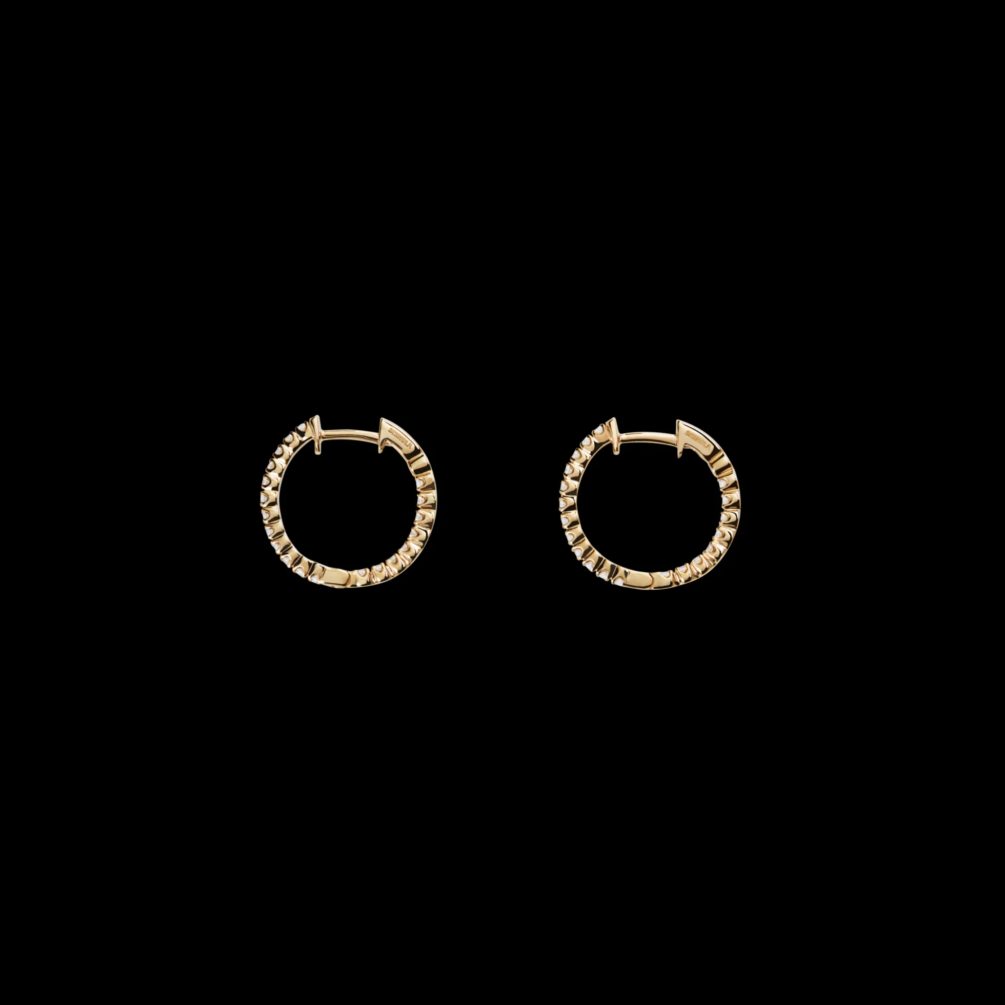 1/2 Carat Diamond Hoop Earrings