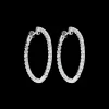 1 Carat Diamond Hoop Earrings