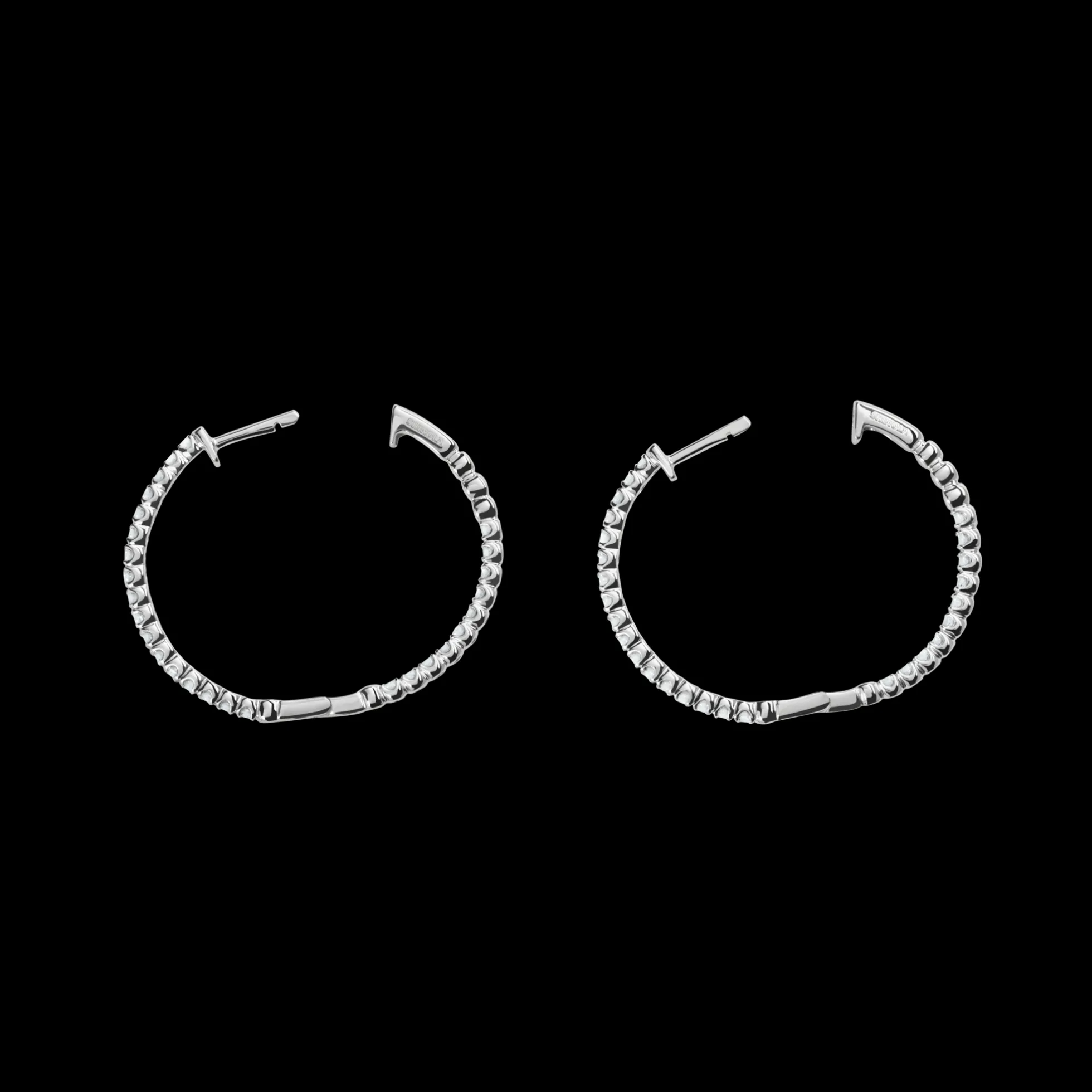 1 Carat Diamond Hoop Earrings