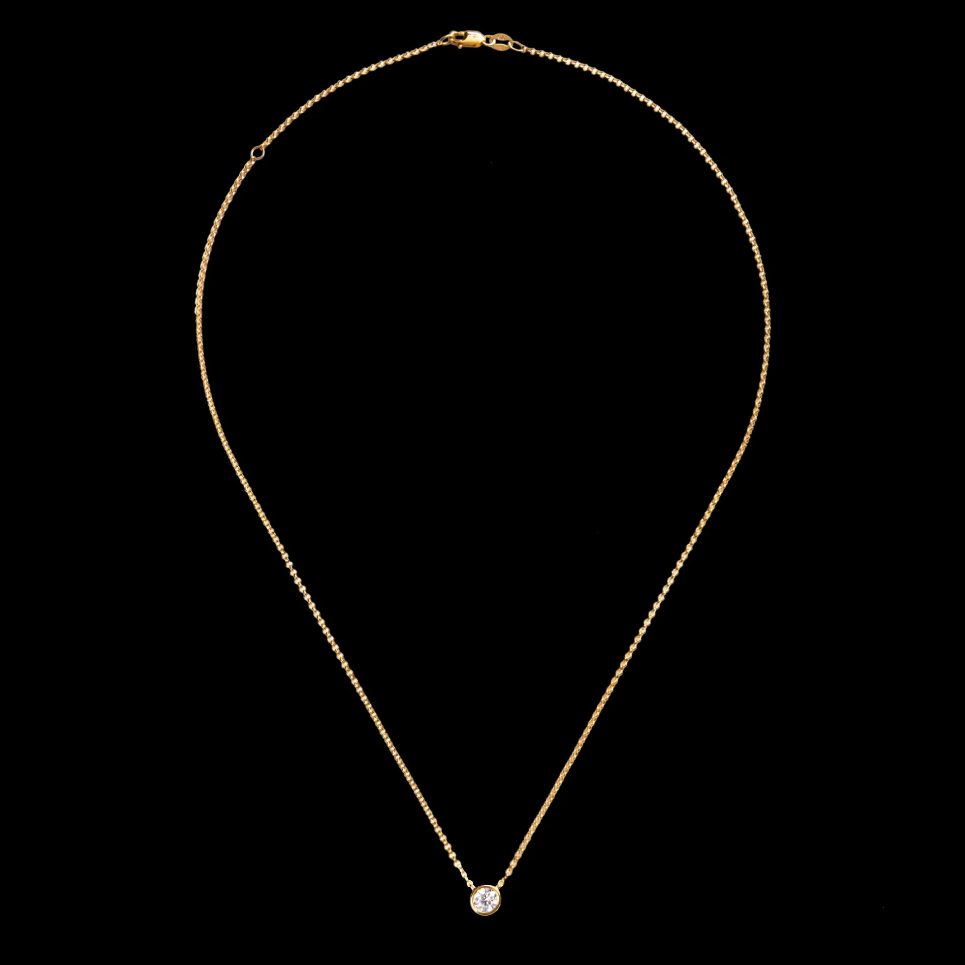 1/2 Carat Round Diamond Necklace
