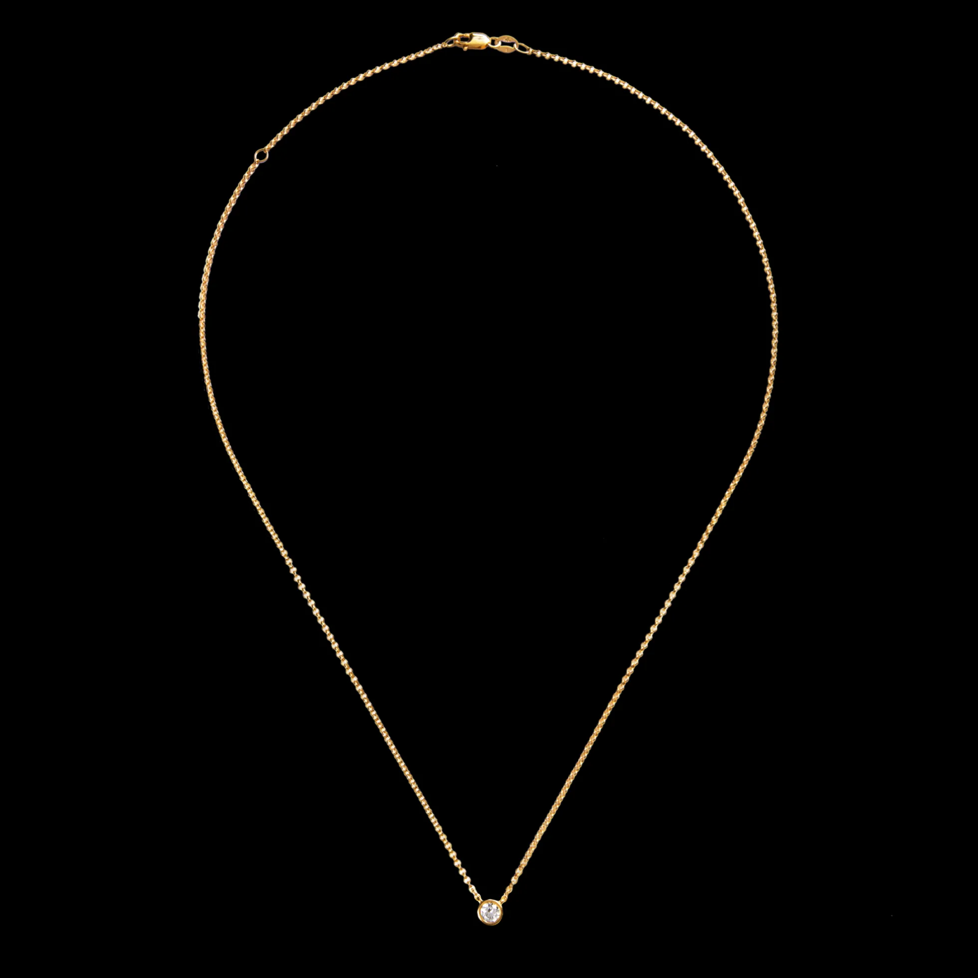 1/4 Carat Round Diamond Necklace