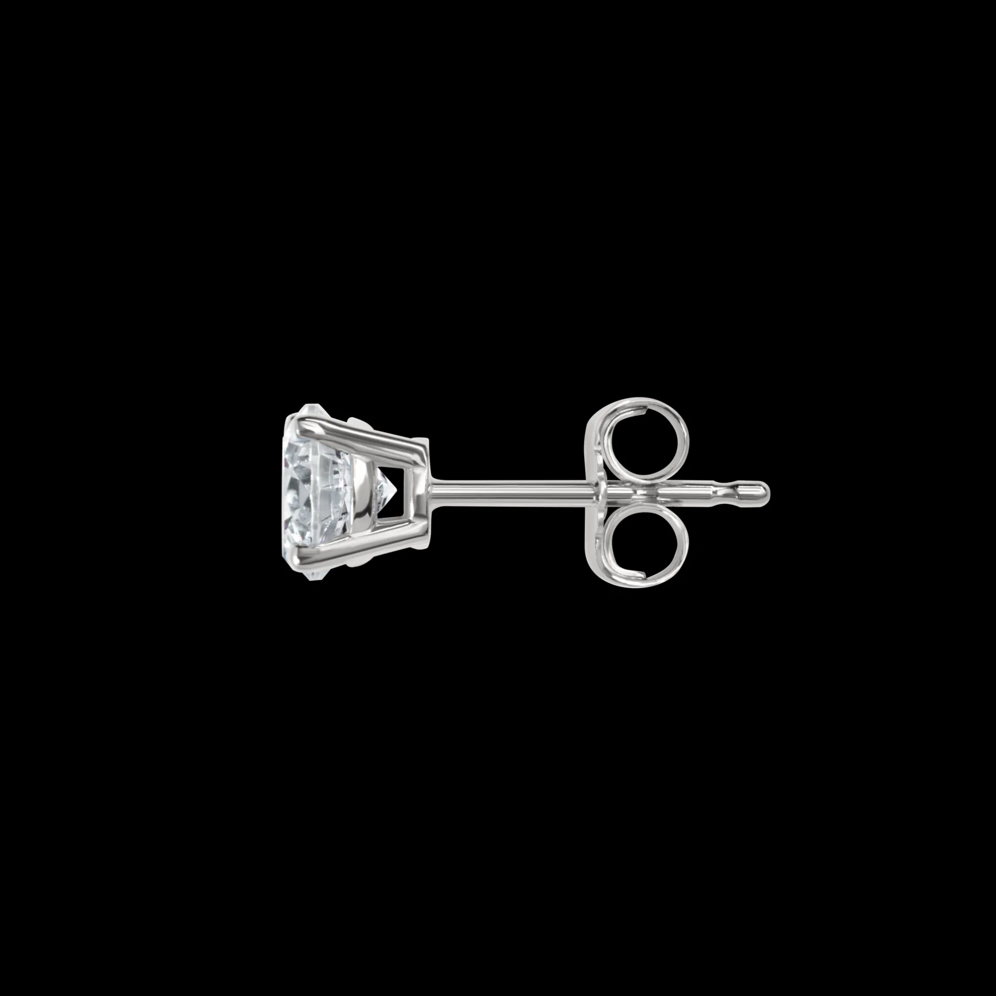 1 Carat Round Diamond Studs