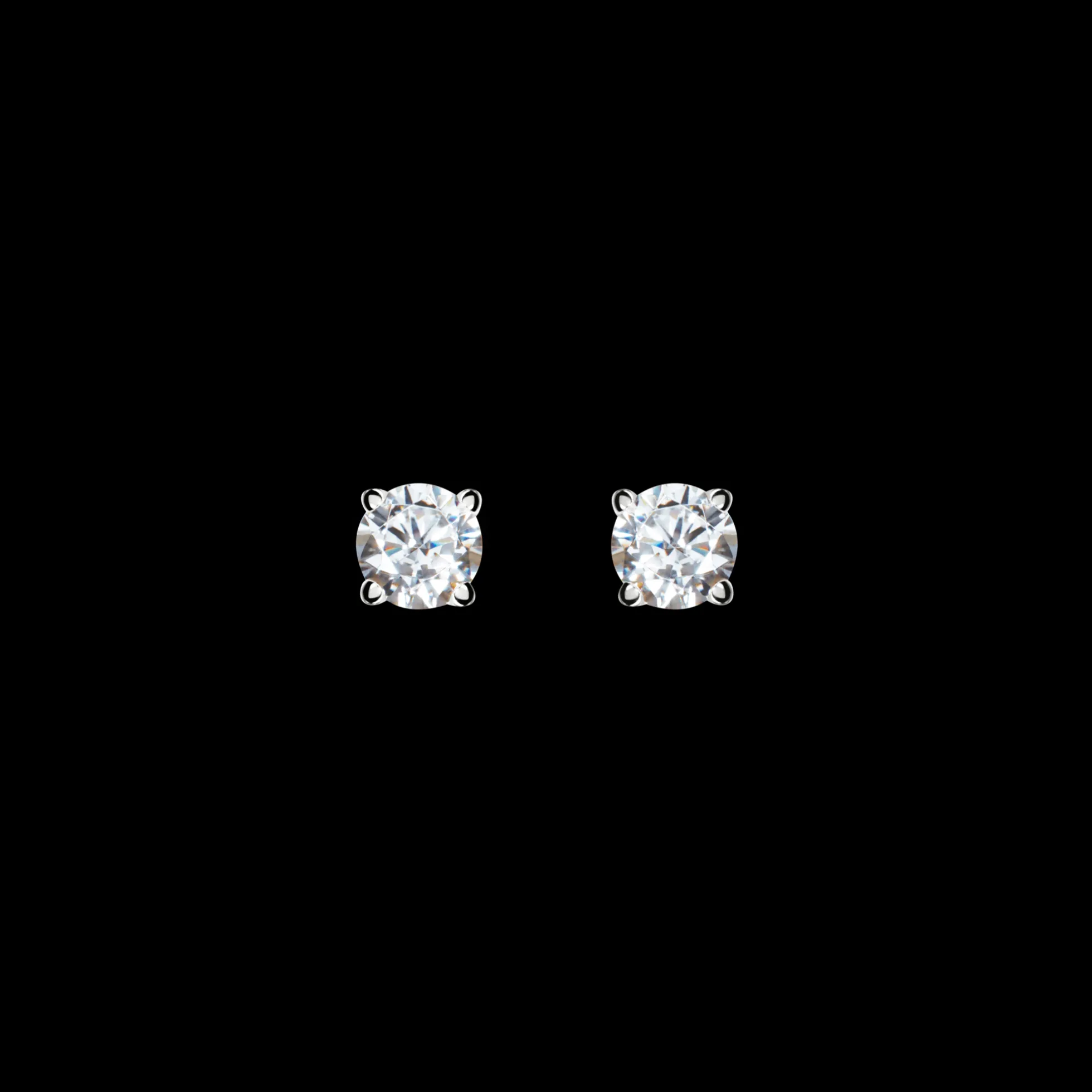 1/2 Carat Round Diamond Studs