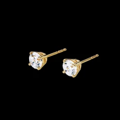 1 Carat Round Diamond Studs