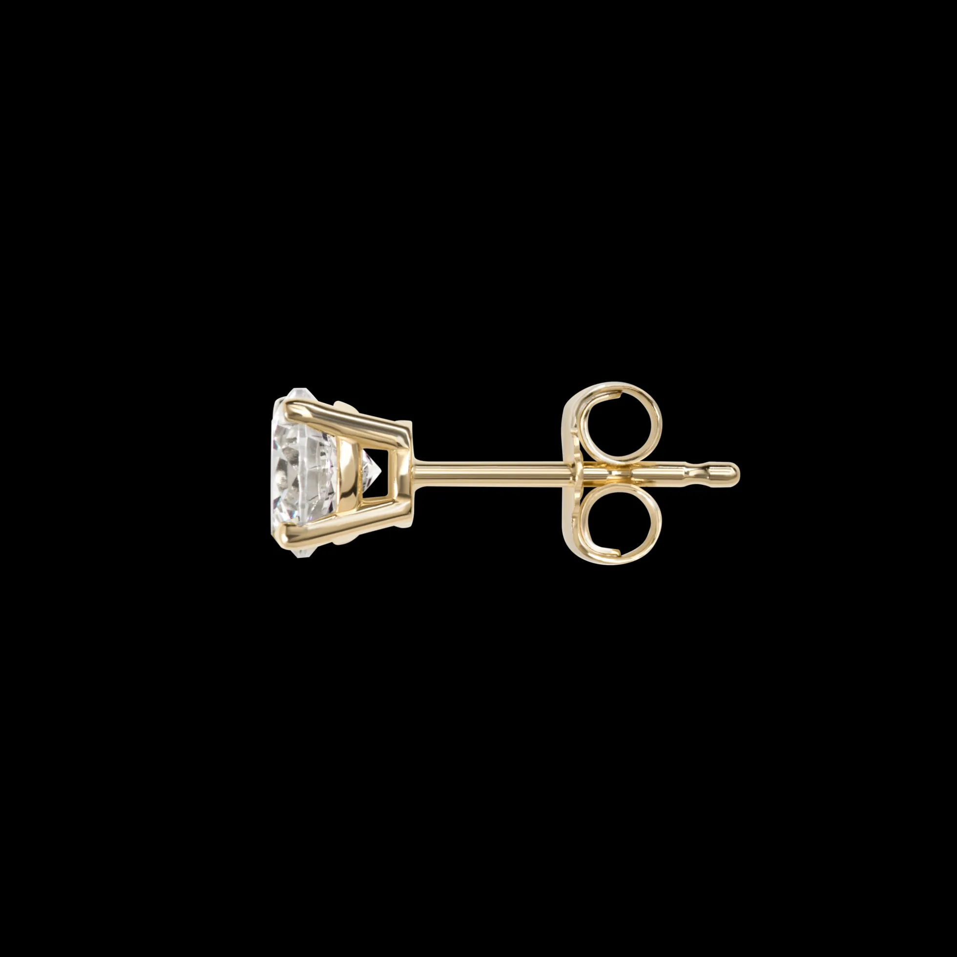 1 Carat Round Diamond Studs