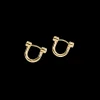 Bike Lock Huggie Earrings