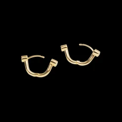 Bike Lock Huggie Earrings