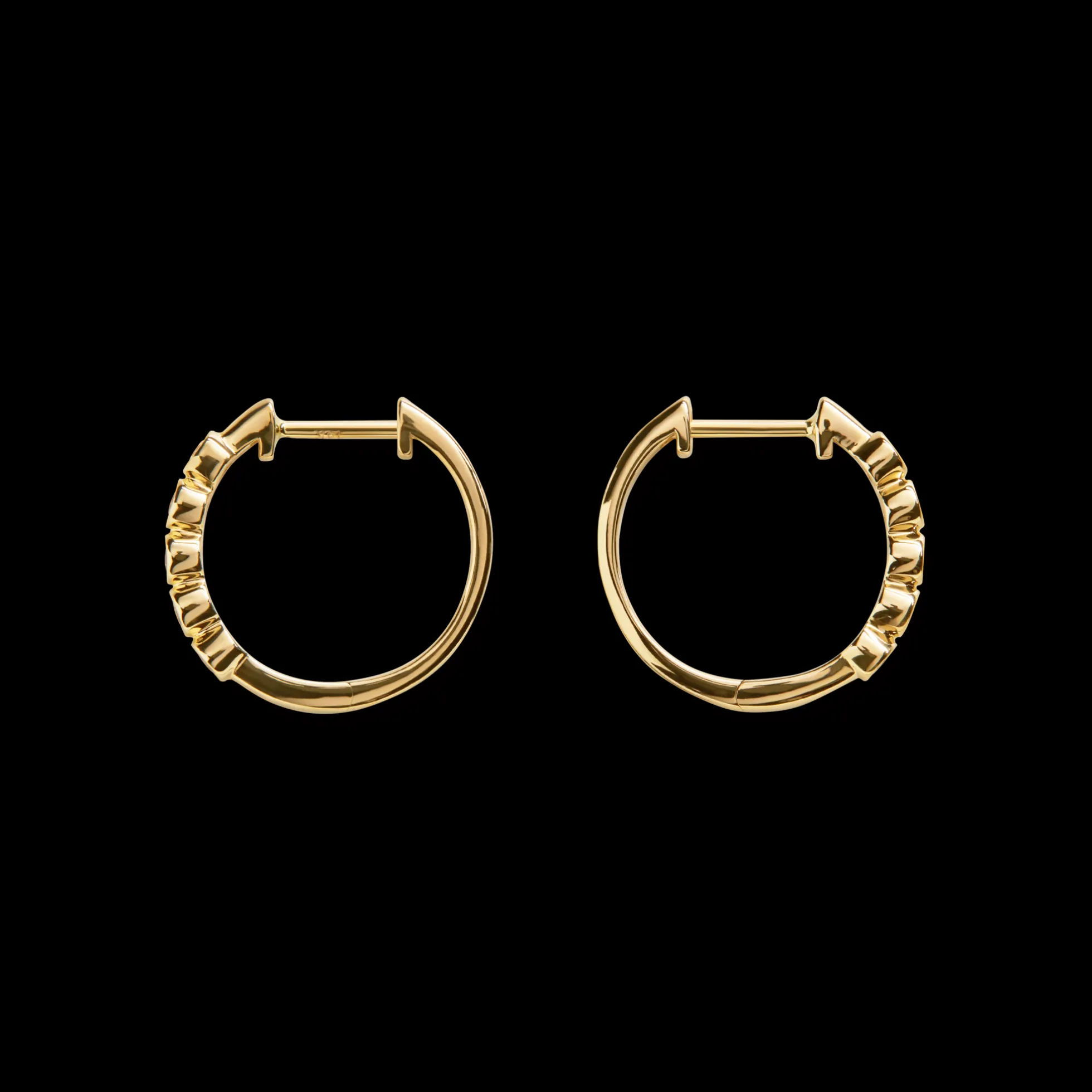 Desert Diamond Huggie Earrings