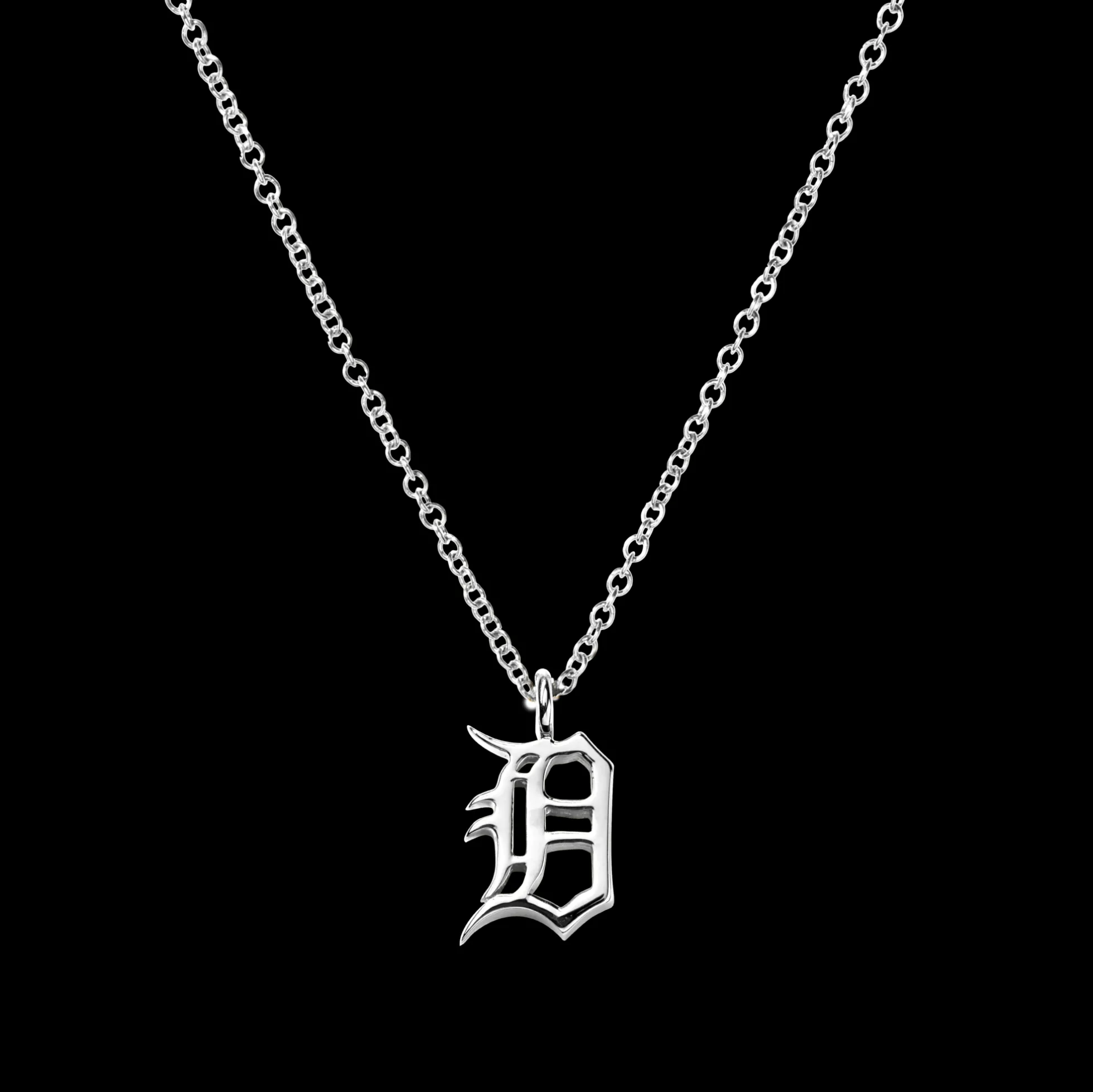Detroit "D" Charm Necklace