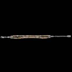 Double Row Petoskey Beaded Bracelet