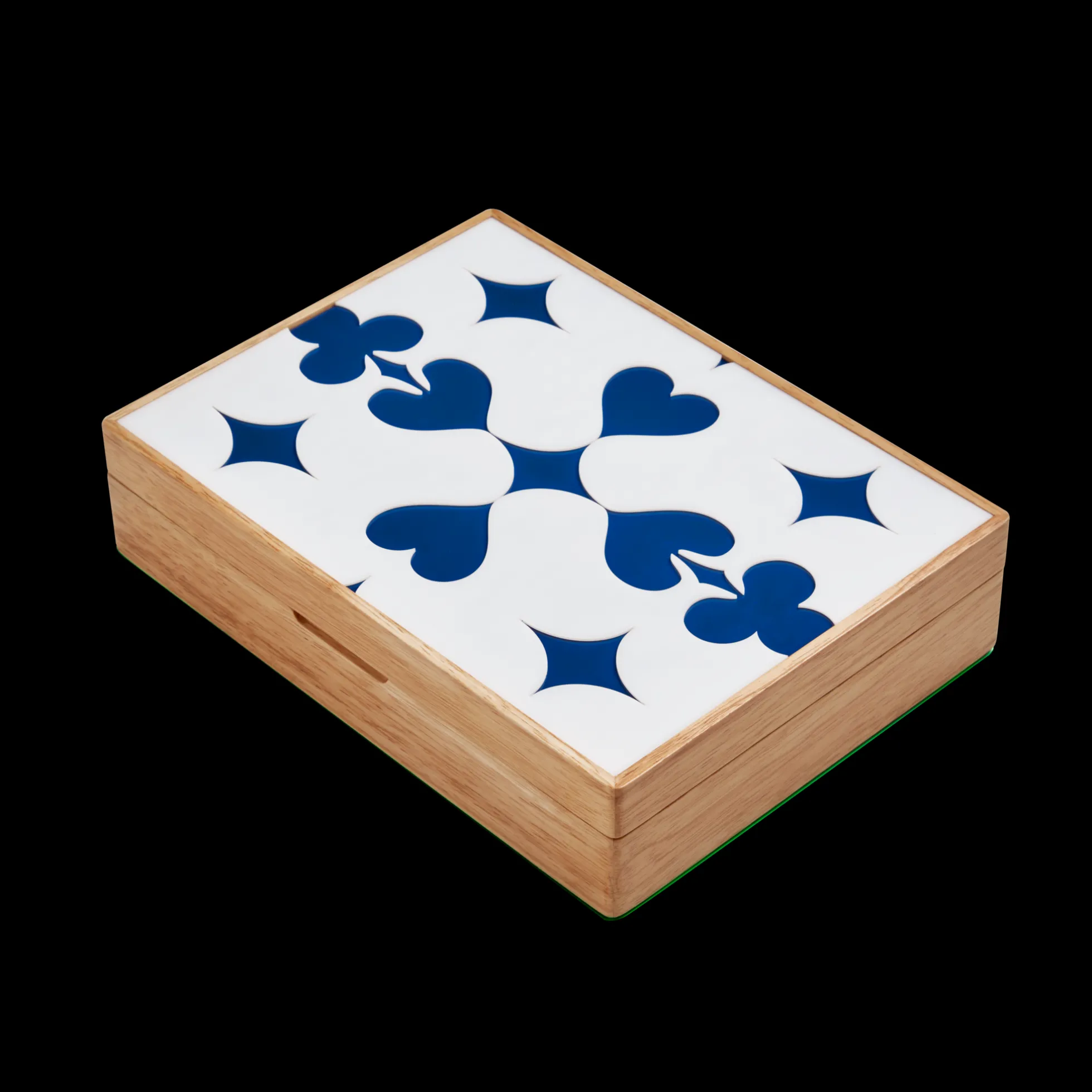 Lacquered Wood Poker Set