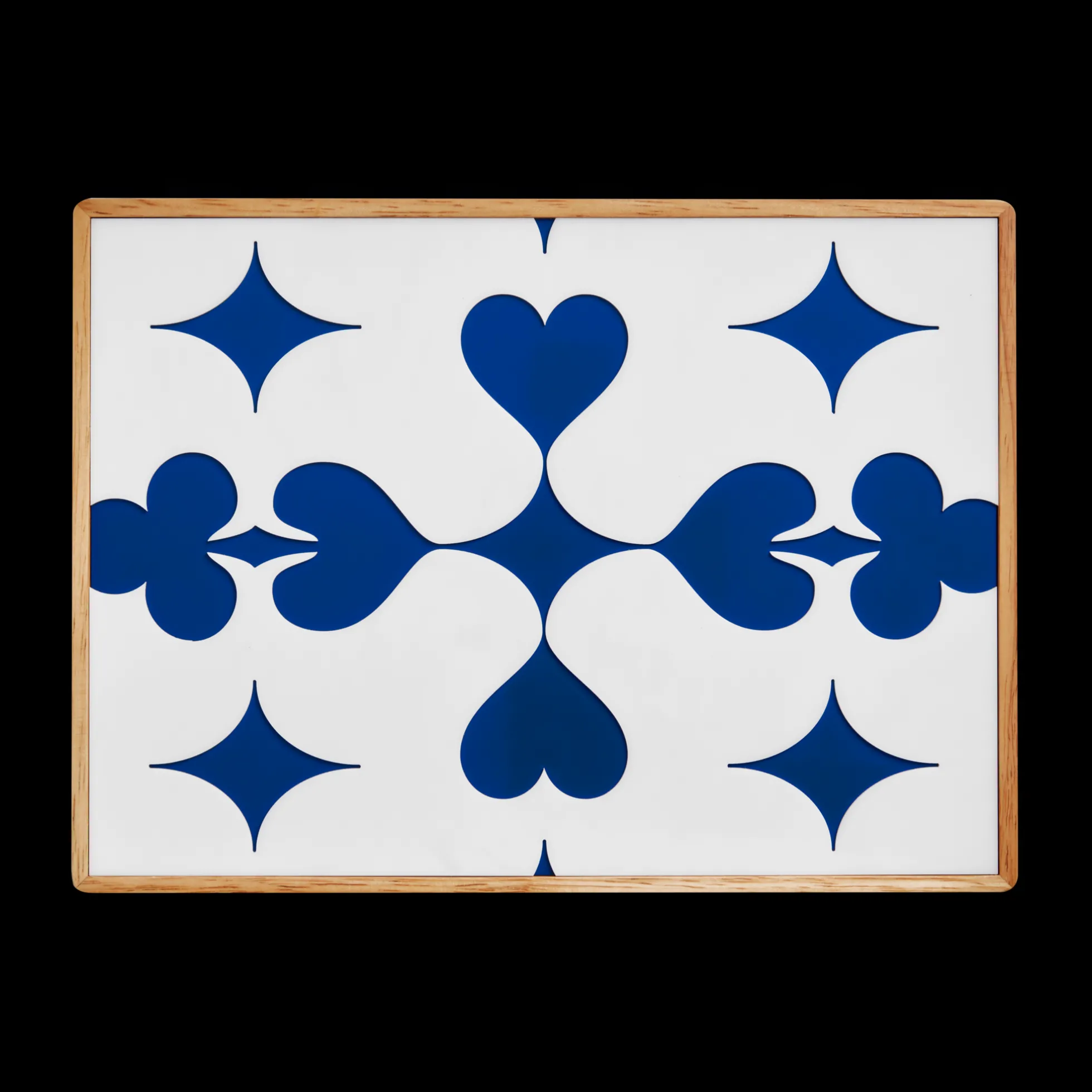 Lacquered Wood Poker Set