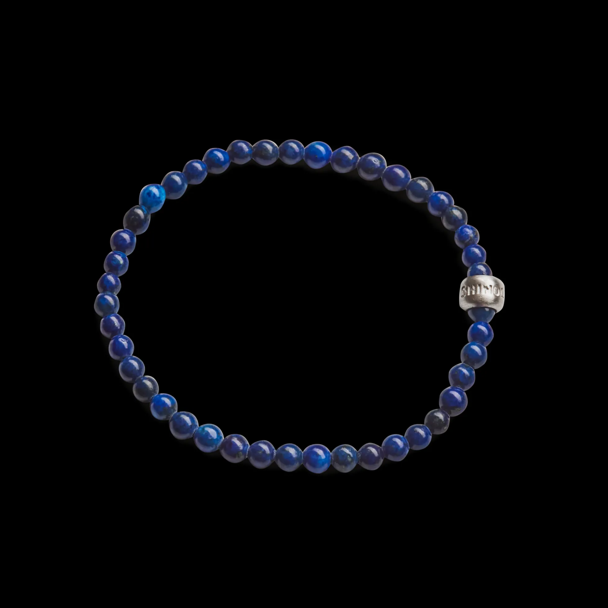 4mm Beaded Lapis Bracelet