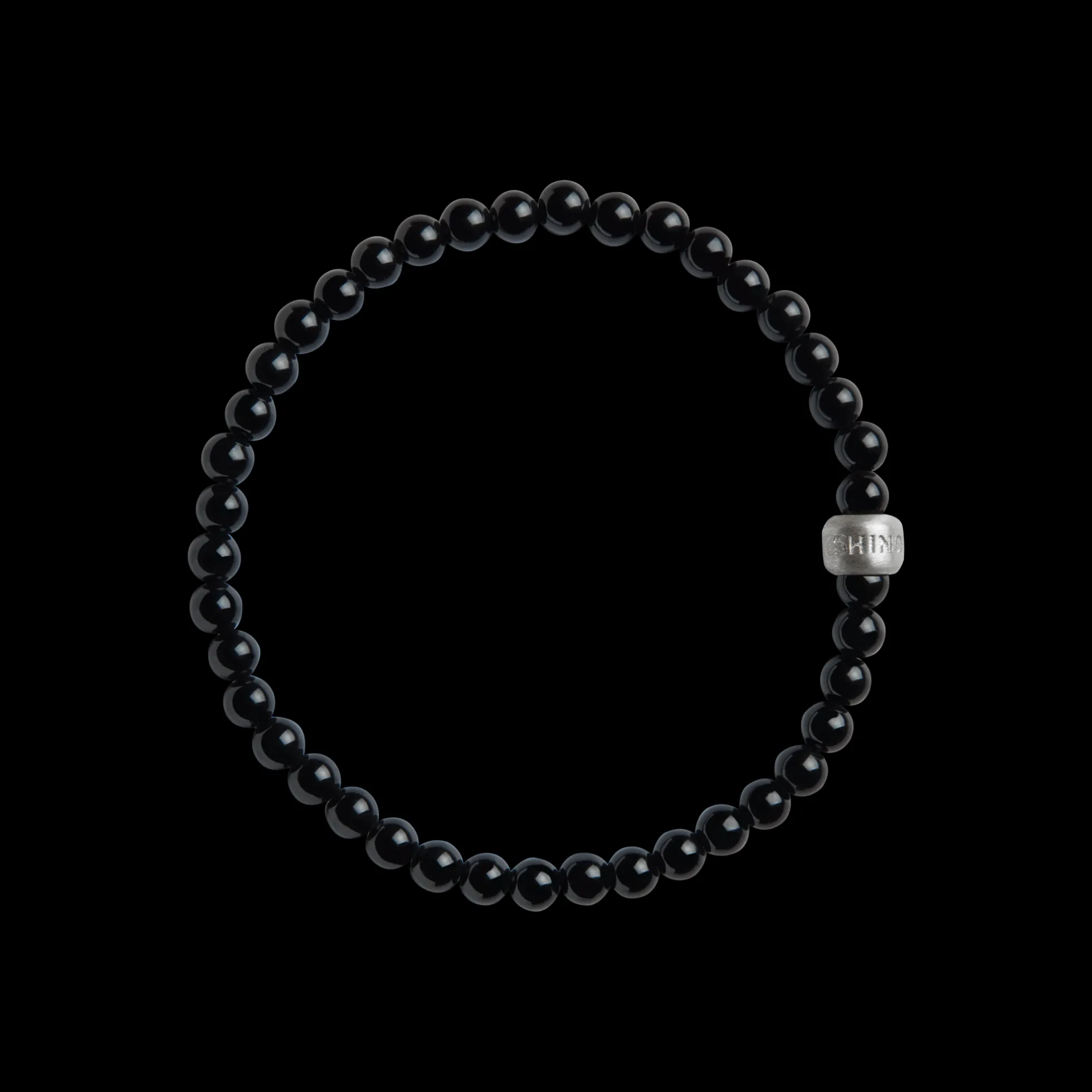 4mm Beaded Onyx Bracelet