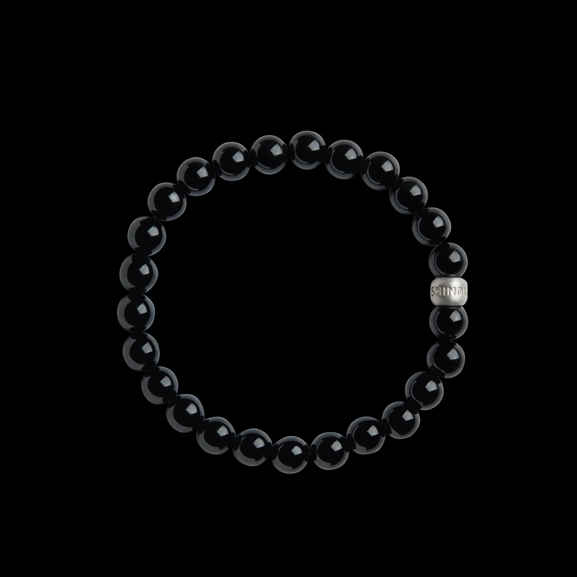 8mm Beaded Onyx Bracelet