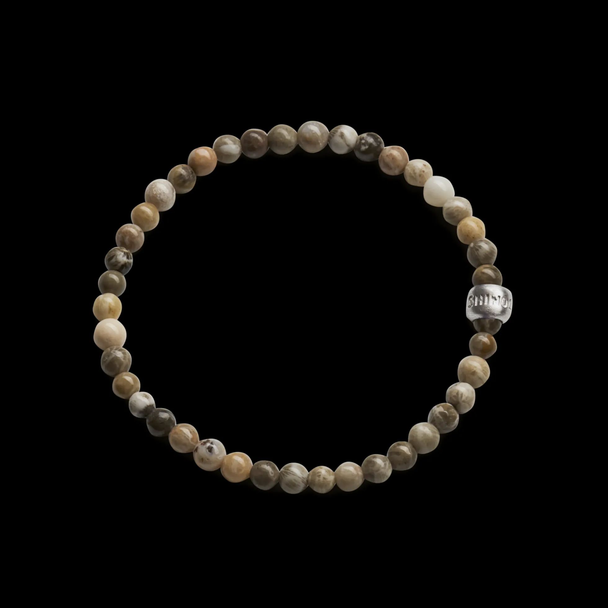 4mm Beaded Petoskey Bracelet