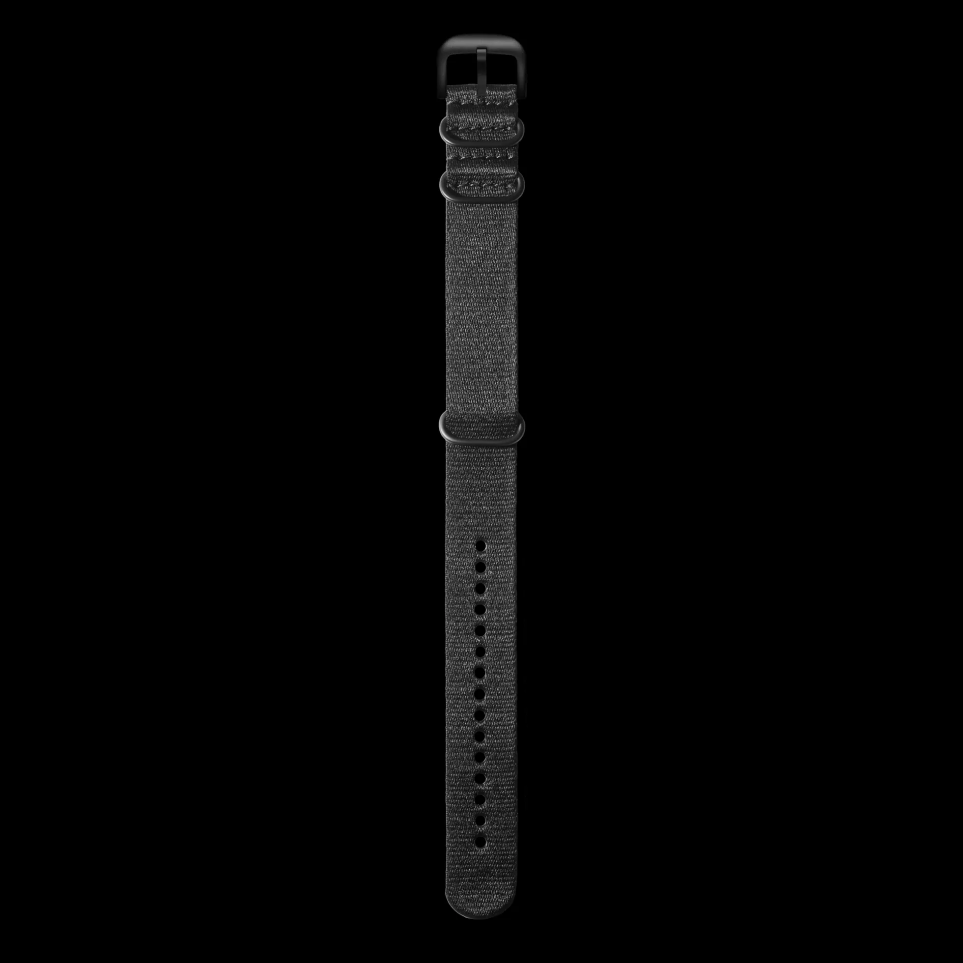 24mm Black G10 Nylon Watch Strap