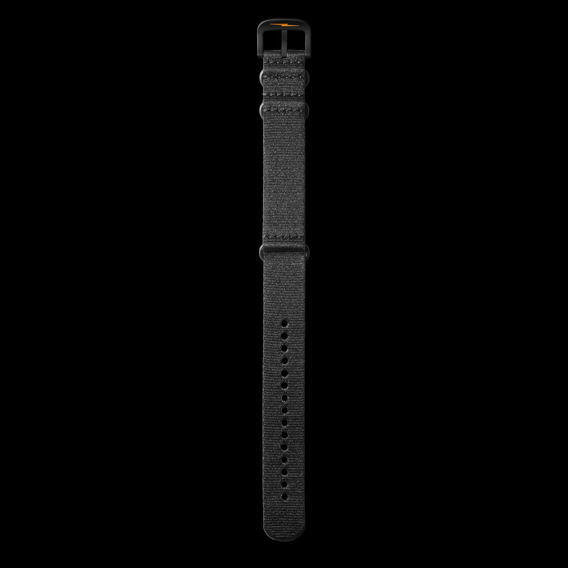 24mm Black G10 Nylon Watch Strap