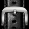 20mm Black Leather Apple Watch Strap