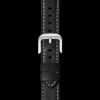 24mm Black Leather Watch Strap