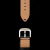 24mm Black Leather Watch Strap