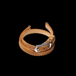 8mm Bourbon/Blush Reversible Leather Strap