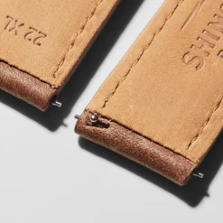 22mm British Tan Leather Watch Strap (XL)
