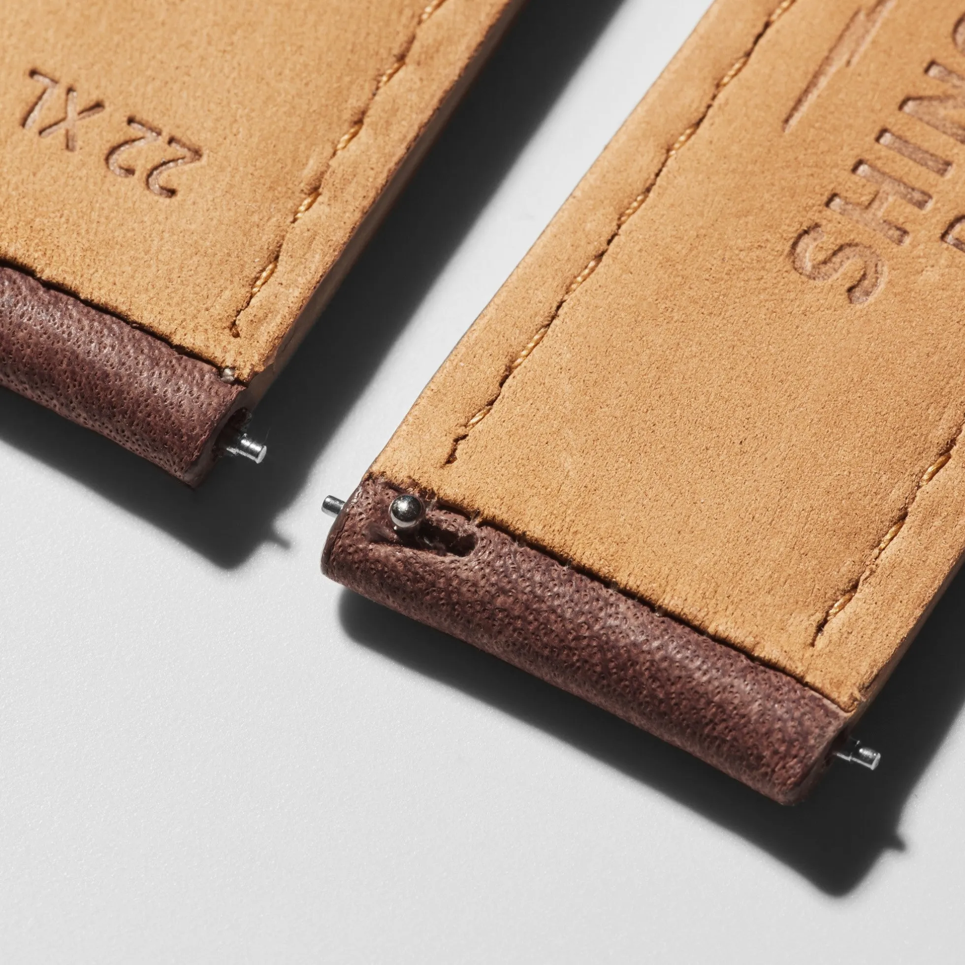 22mm British Tan Leather Watch Strap (XL)