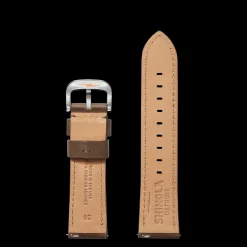 24mm Dark Nut Brown Leather Watch Strap