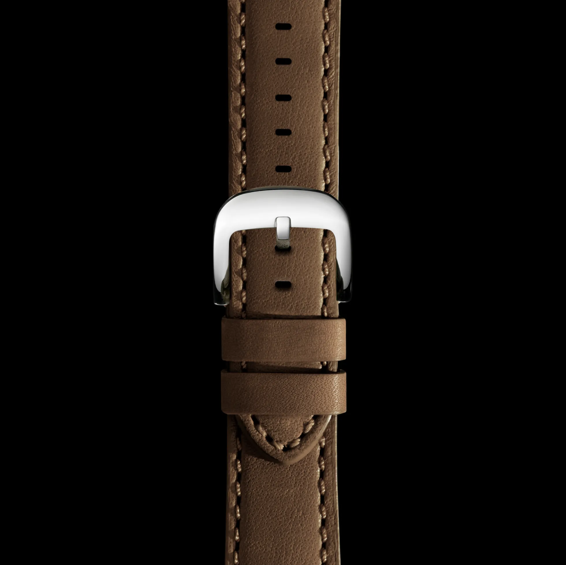 20mm Dark Nut Brown Leather Watch Strap