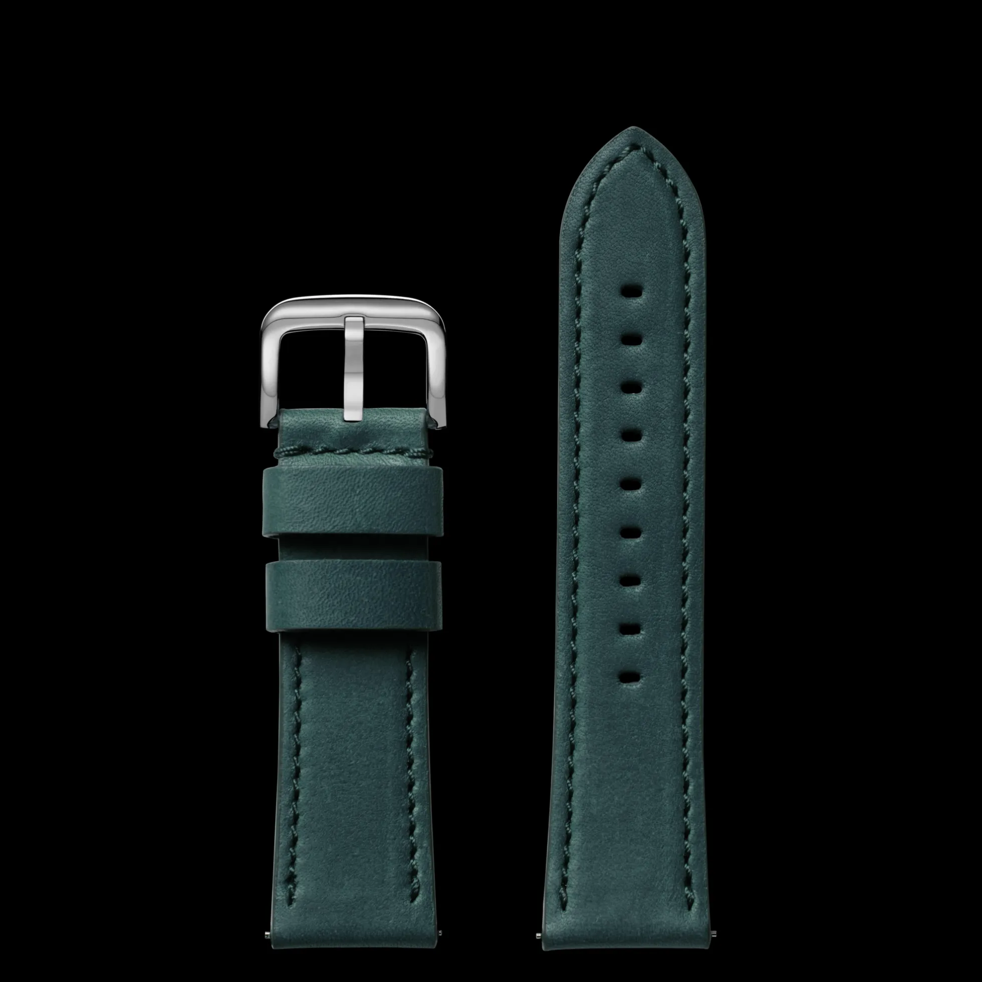 24mm Evergreen Leather Watch Strap