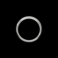 4mm Flat White Gold Band