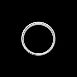 6mm Flat White Gold Band
