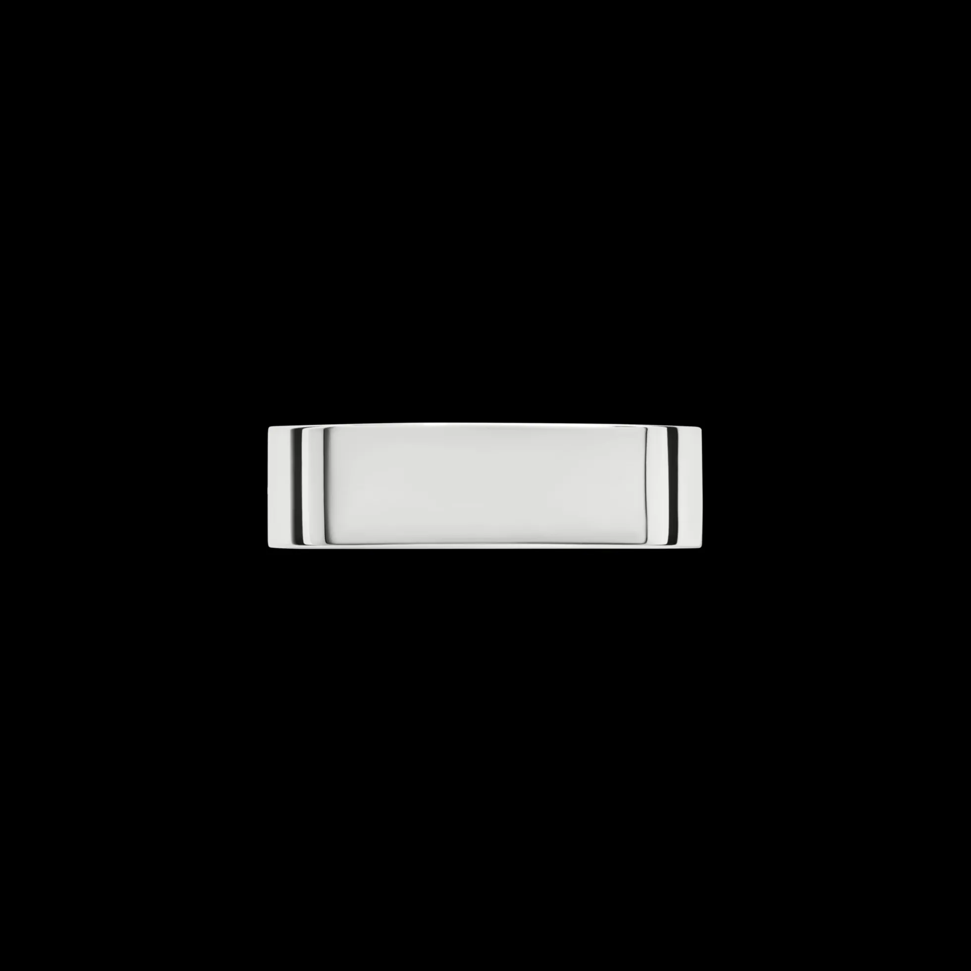 6mm Flat White Gold Band