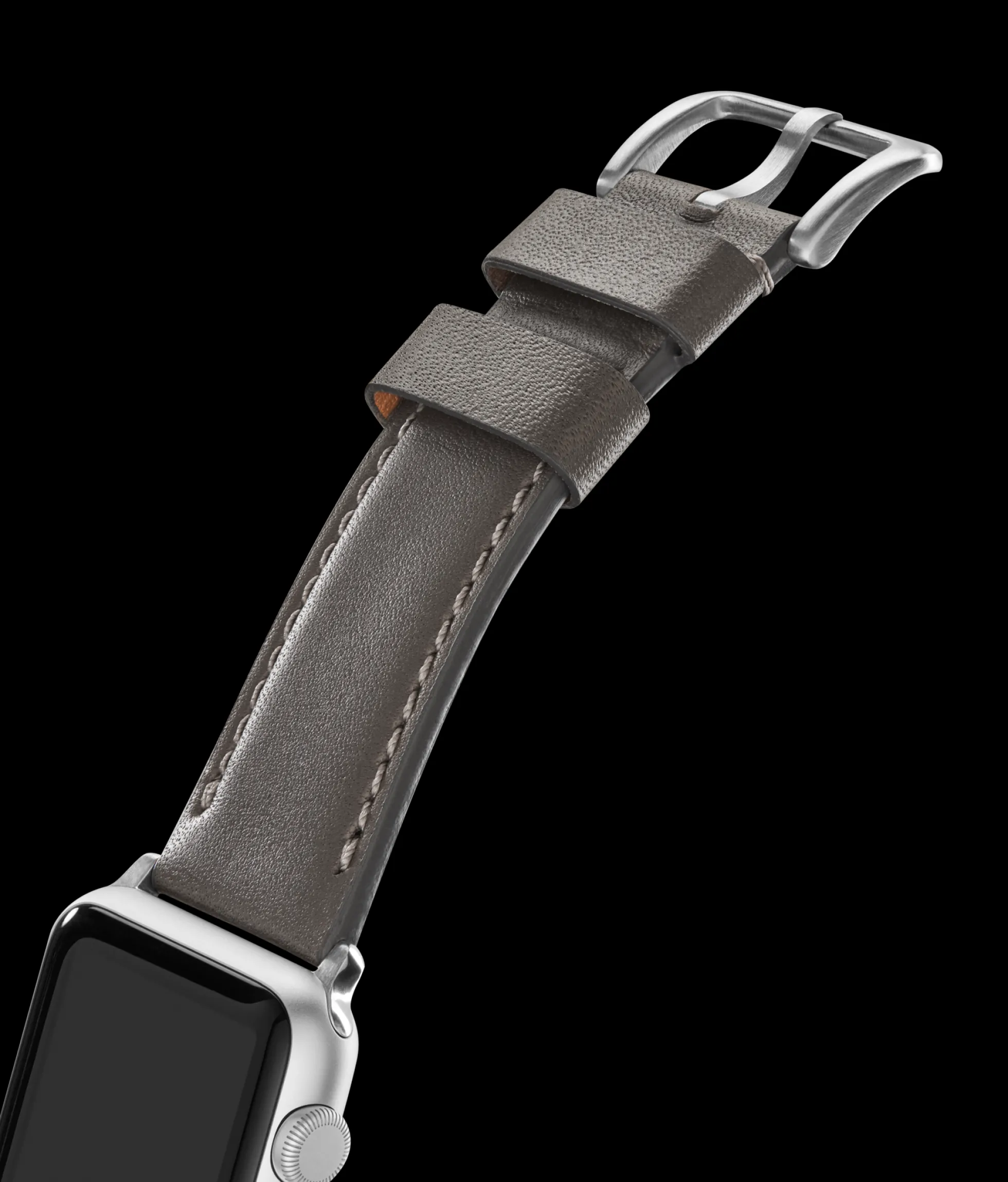 20mm Heather Gray Leather Apple Watch Strap