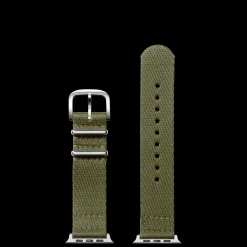20mm Khaki Split Nylon Apple Watch Strap