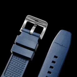 22mm Midnight Blue Expandable Dive Rubber Watch Strap