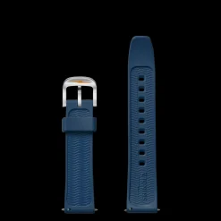 20mm Midnight Blue Rubber Watch Strap
