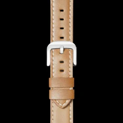 24mm Natural Leather Watch Strap