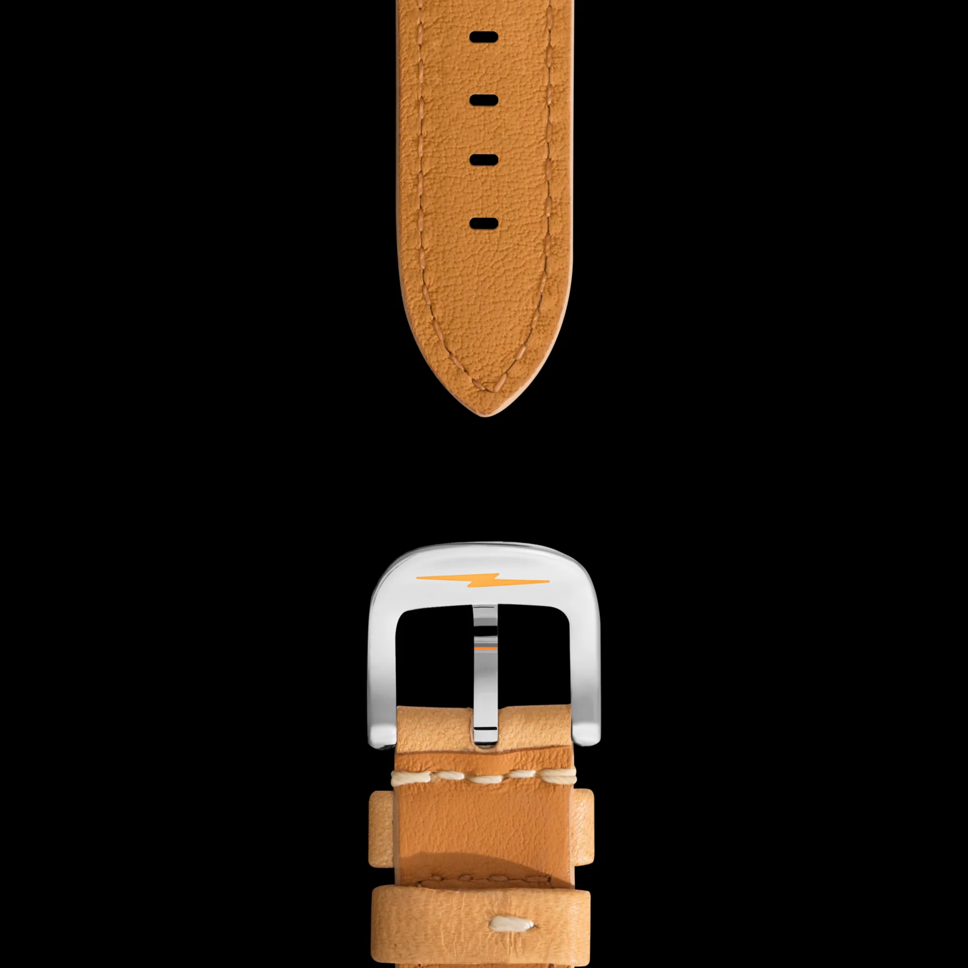18mm Natural Leather Watch Strap