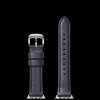 20mm Navy Leather Apple Watch Strap