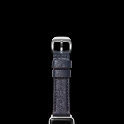 20mm Navy Leather Apple Watch Strap