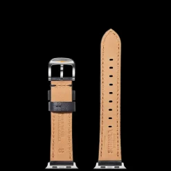 20mm Navy Leather Apple Watch Strap