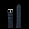 24mm Navy Leather Watch Strap