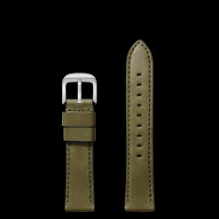 20mm Olive Leather Watch Strap