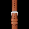 20mm Orange Leather Apple Watch Strap