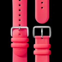 22mm Red Silicone Watch Strap