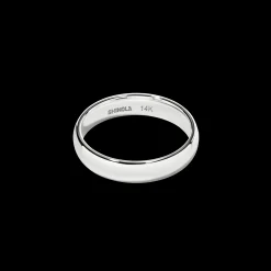 4mm Round White Gold Band