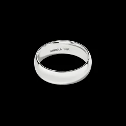 6mm Round White Gold Band